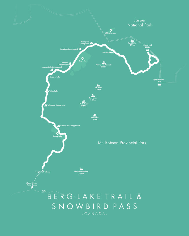 Berg Lake Trail & Snowbird Pass