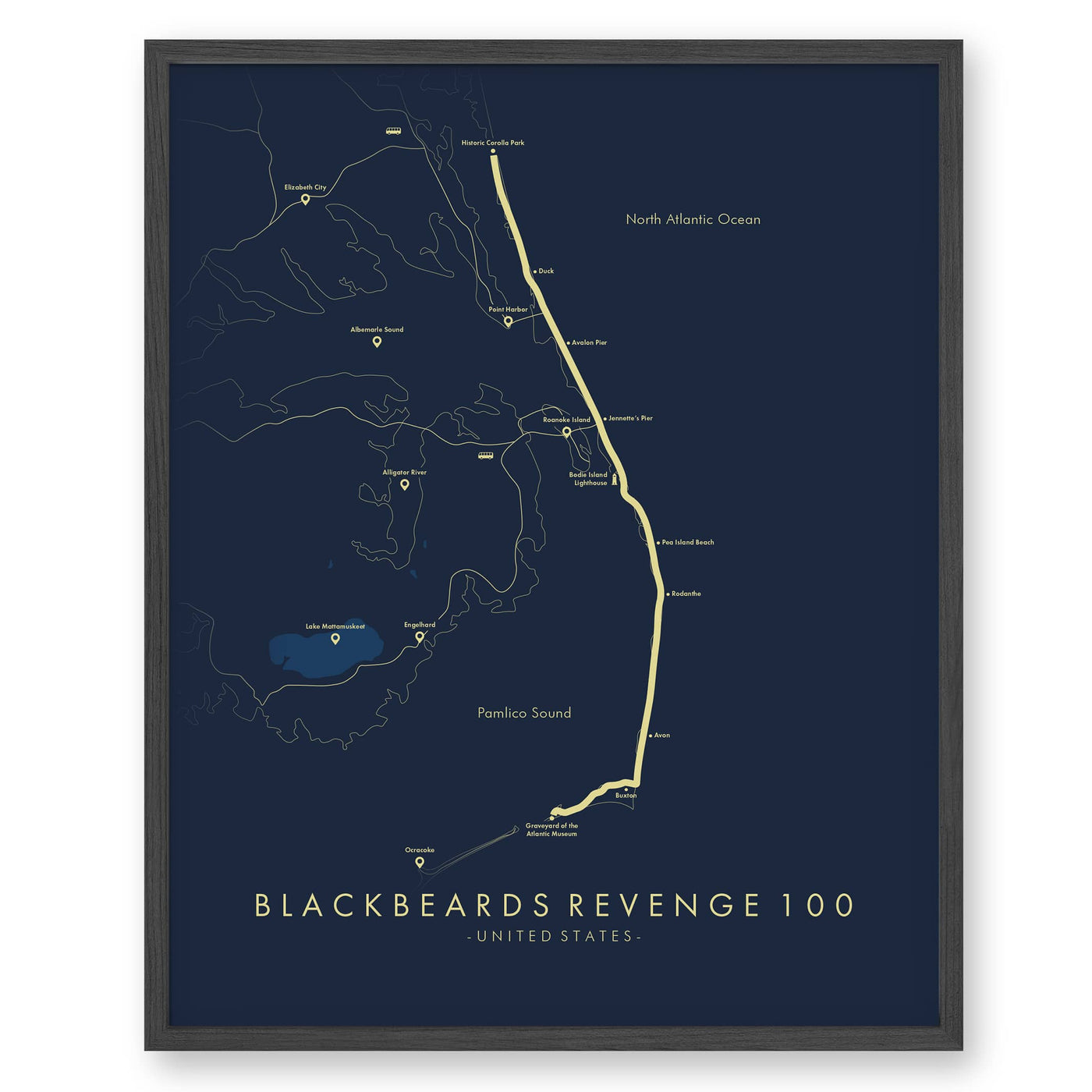 Trail Poster of Blackbeard's Revenge 100 - Blue