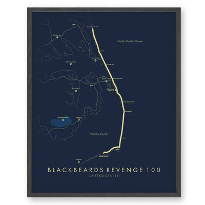 Trail Poster of Blackbeard's Revenge 100 - Blue