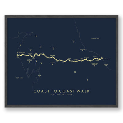 Trail Poster of Coast To Coast UK - Blue