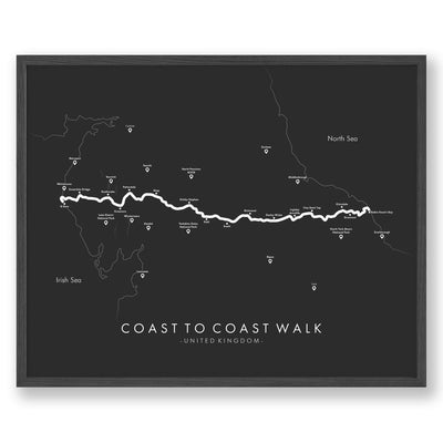 Trail Poster of Coast To Coast UK - Grey