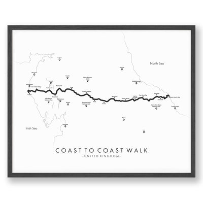 Trail Poster of Coast To Coast UK - White