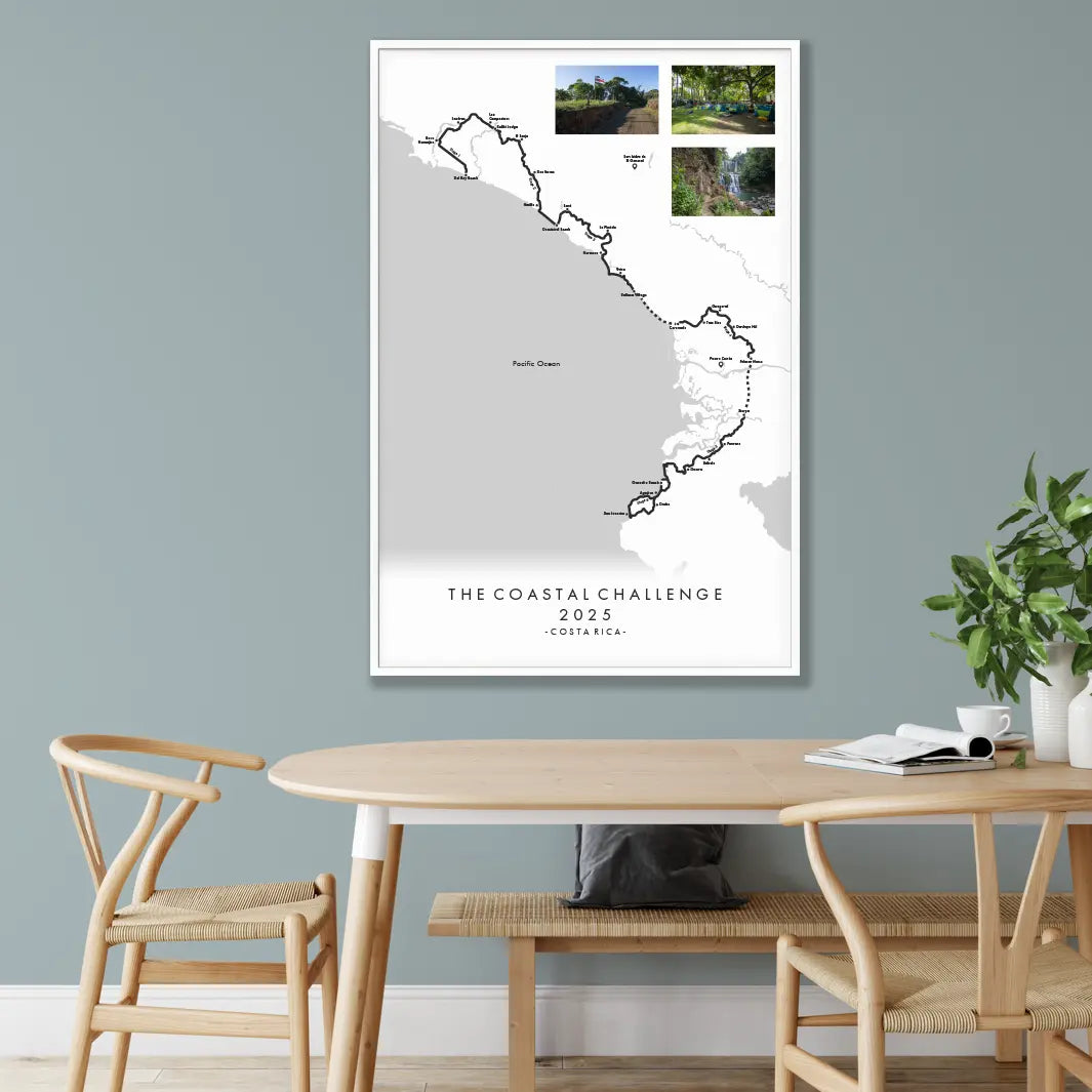 Trail Poster of Costa Rica Coastal Challenge - Photos Mockup