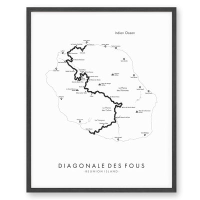 Trail Poster of Diagonale Des Fous - White