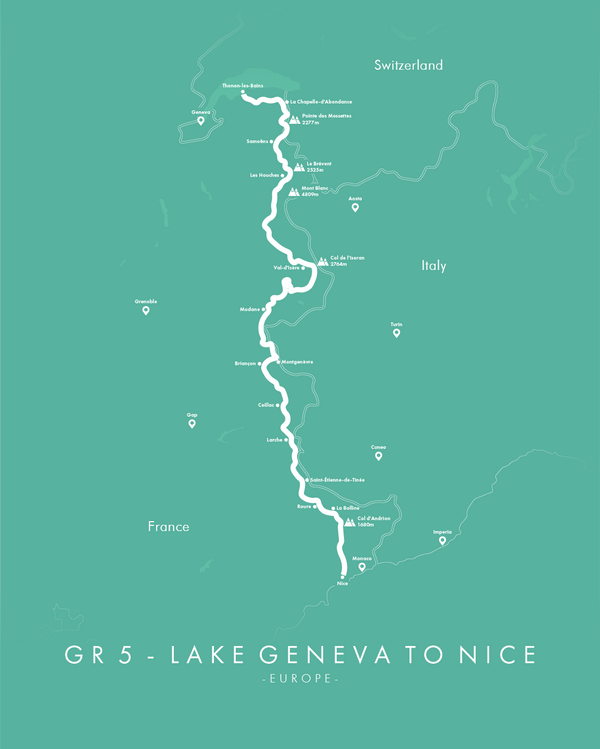 GR5 - Lake Geneva to Nice