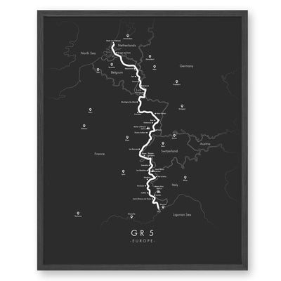 Trail Poster of GR5 - Grey