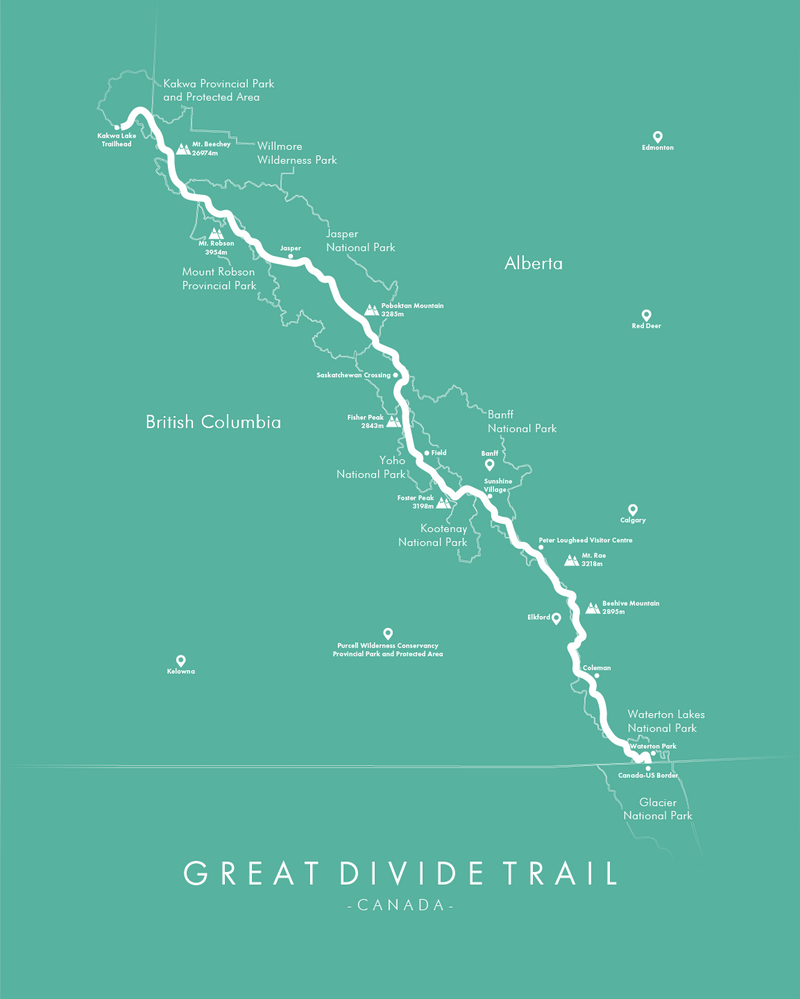 Great Divide Trail Poster