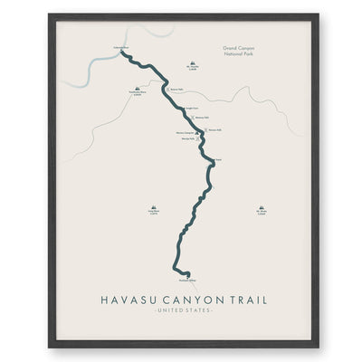 Trail Poster of Havasu Canyon Trail - Beige