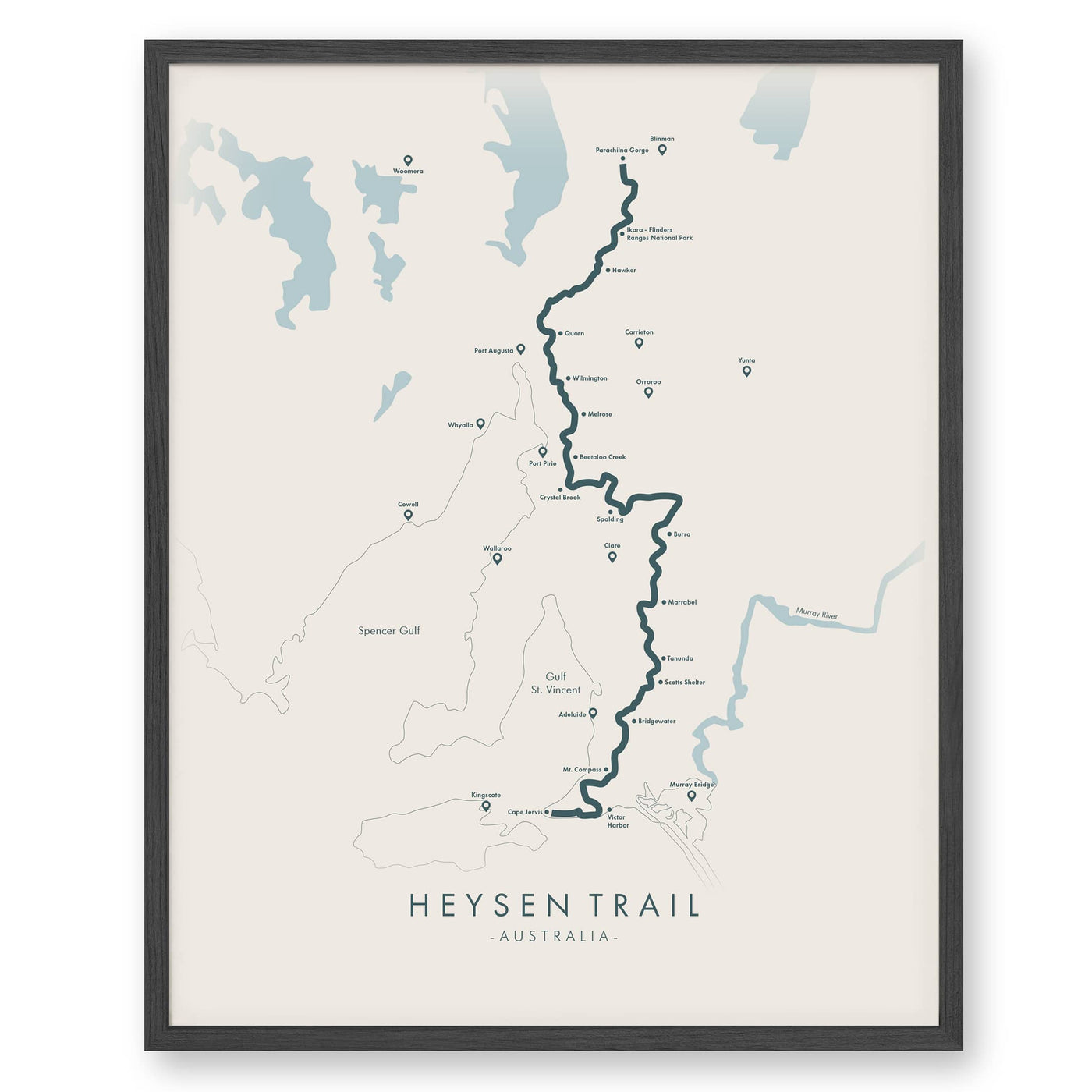 Trail Poster of Heysen Trail - Beige