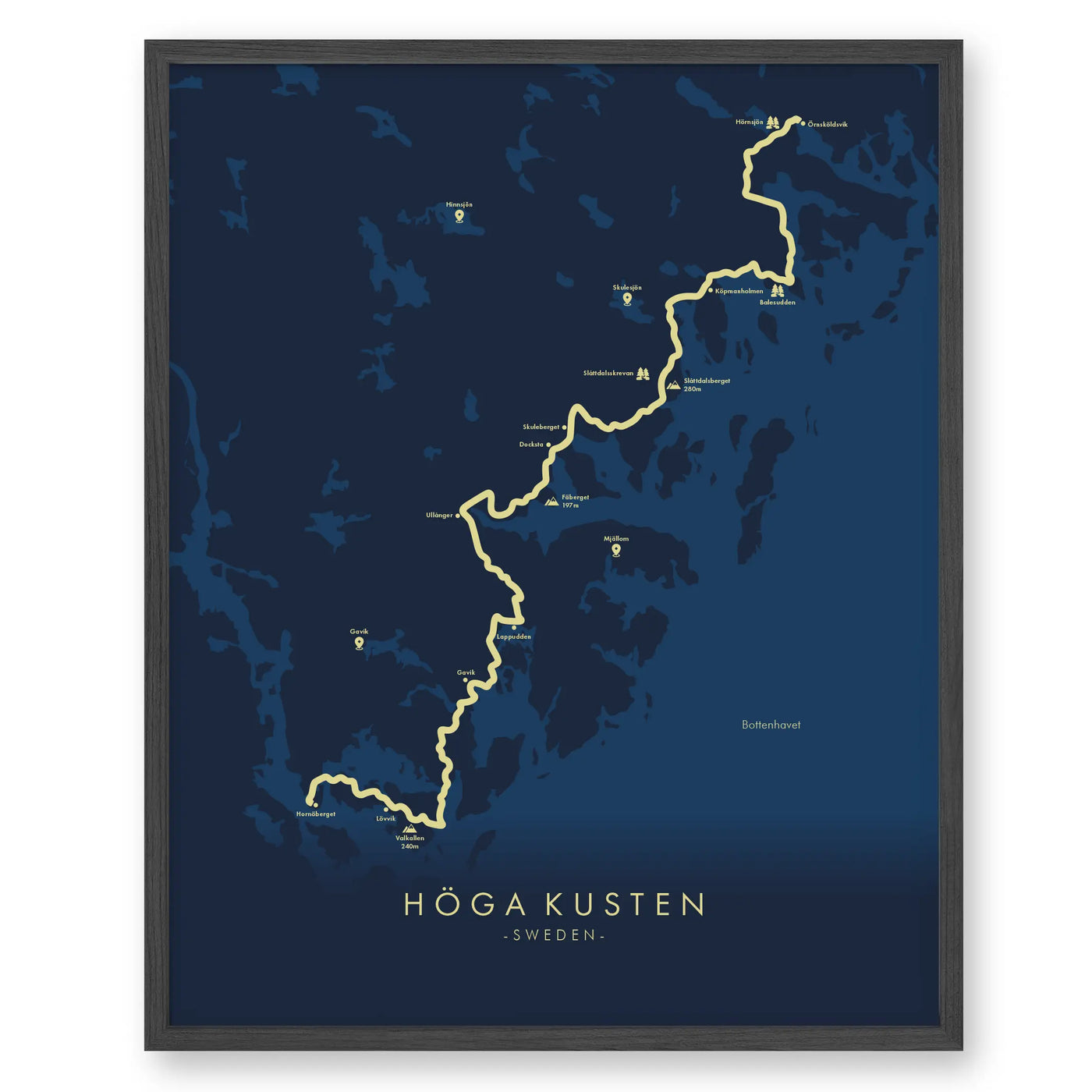 Trail Poster of Höga Kusten - Hero