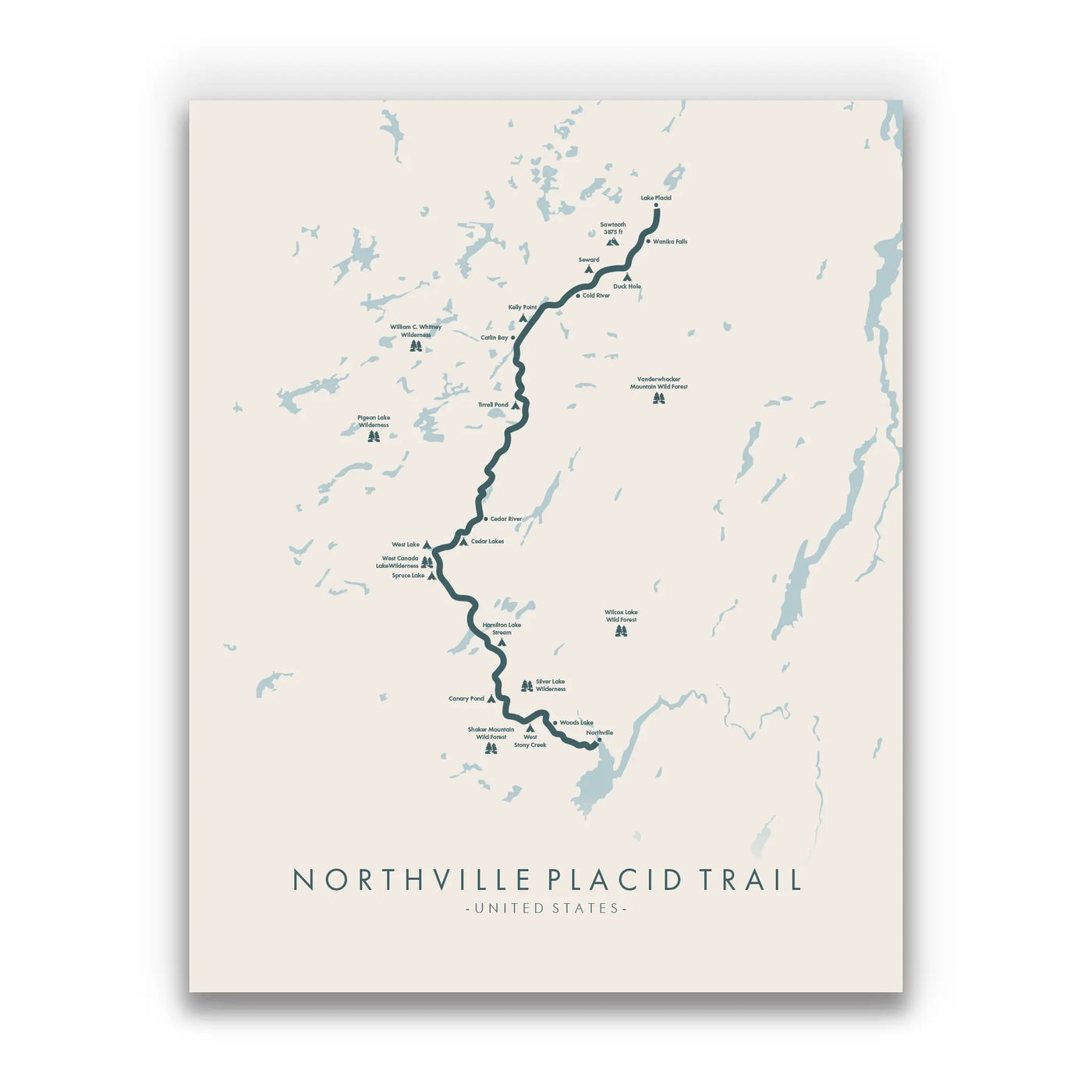 Northville Placid Trail Poster