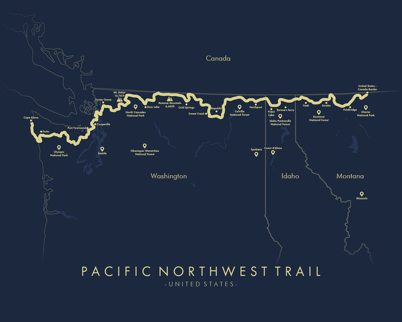 Pacific Northwest Trail Poster