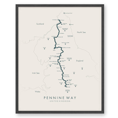 Trail Poster of Pennine Way - Beige