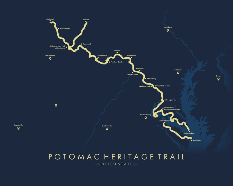 Potomac Heritage Trail Poster