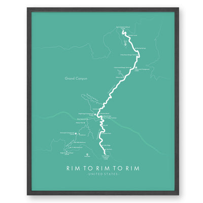 Rim To Rim To Rim - Havasupai Gardens Poster