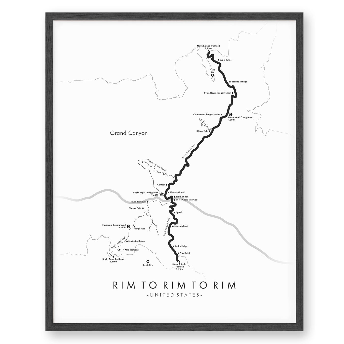 Rim To Rim To Rim - Havasupai Gardens Poster