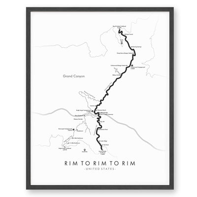 Rim To Rim To Rim - Havasupai Gardens Poster