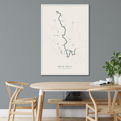 Trail Poster of Skye Trail - Beige Mockup