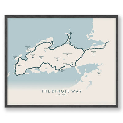 Trail Poster of The Dingle Way - Beige
