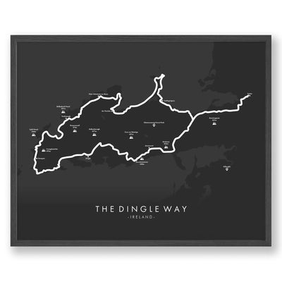 Trail Poster of The Dingle Way - Grey