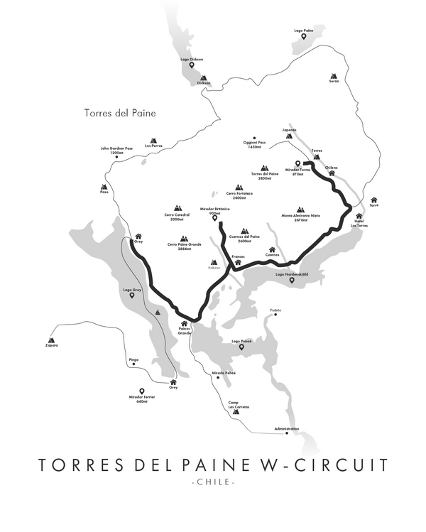 Torres del Paine 'W' Circuit Trek