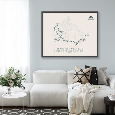 Trail Poster of Trans Canada Trail - Beige Mockup