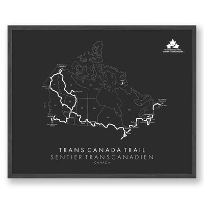 Trail Poster of Trans Canada Trail - Grey