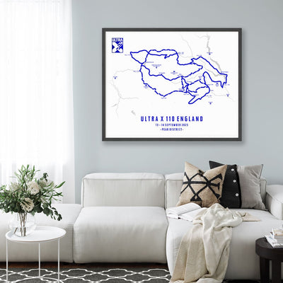 Trail Poster of Ultra X - England 110 - UltraX Mockup