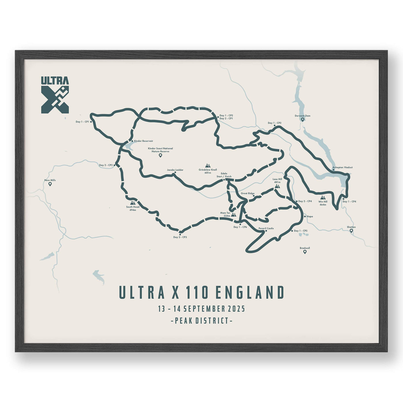 Trail Poster of Ultra X - England 110 - Beige