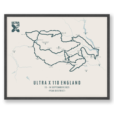 Trail Poster of Ultra X - England 110 - Beige