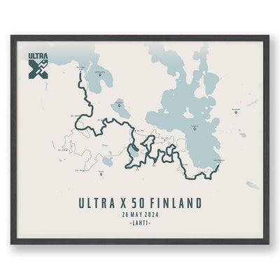Trail Poster of Ultra X - Finland 50 - Beige
