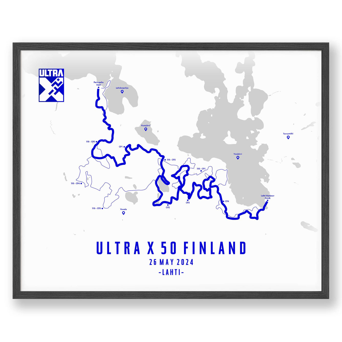 Trail Poster of Ultra X - Finland 50 - Ultra X