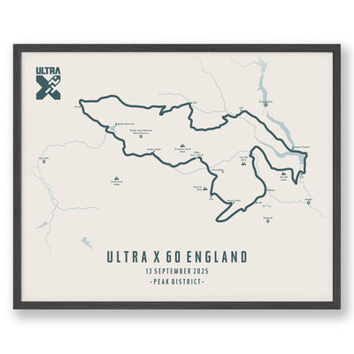 Trail Poster of Ultra X - England 60 - Beige