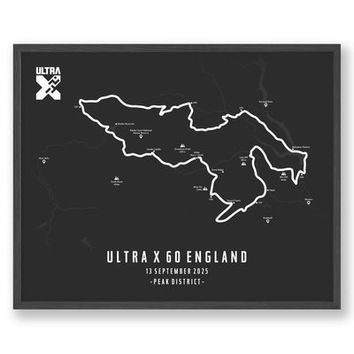 Trail Poster of Ultra X - England 60 - Grey
