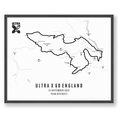 Trail Poster of Ultra X - England 60 - White