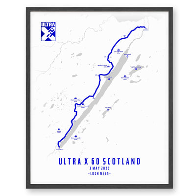 Trail Poster of Ultra X Scotland 60km - 2025 - Ultra X