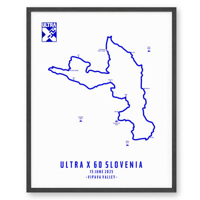Trail Poster of Ultra X Slovenia 60km - 2025 - Ultra X