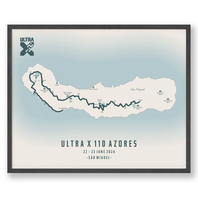 Trail Poster of Ultra X 110 Azores - Beige