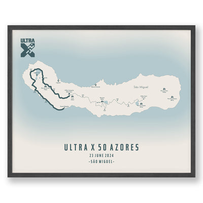 Trail Poster of Ultra X 50 Azores - Beige