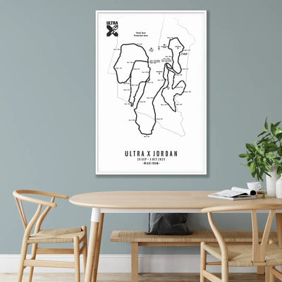 Trail Poster of Ultra X - Jordan - White Mockup