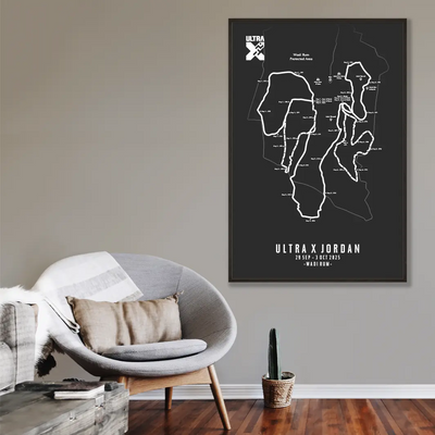 Trail Poster of Ultra X - Jordan - Grey Mockup