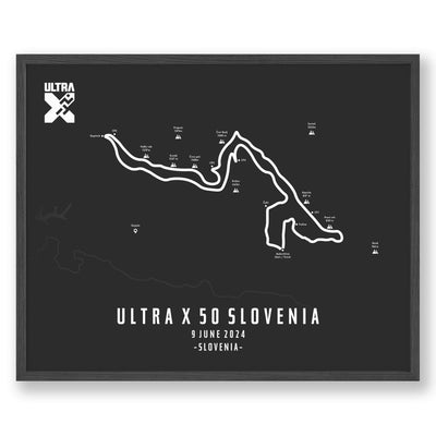 Trail Poster of Ultra X - Slovenia 50 - Grey