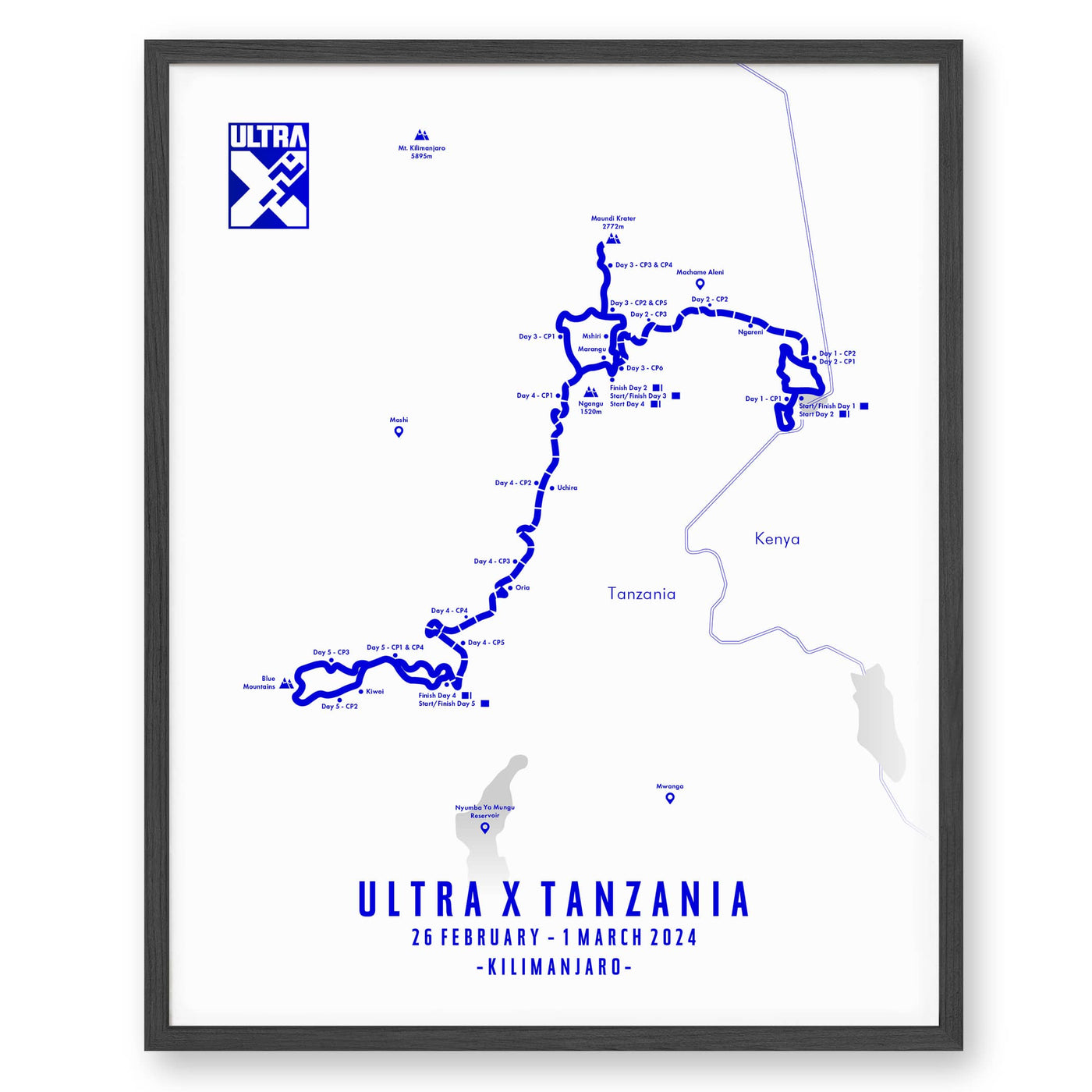 Trail Poster of Ultra X - Tanzania - Ultra X