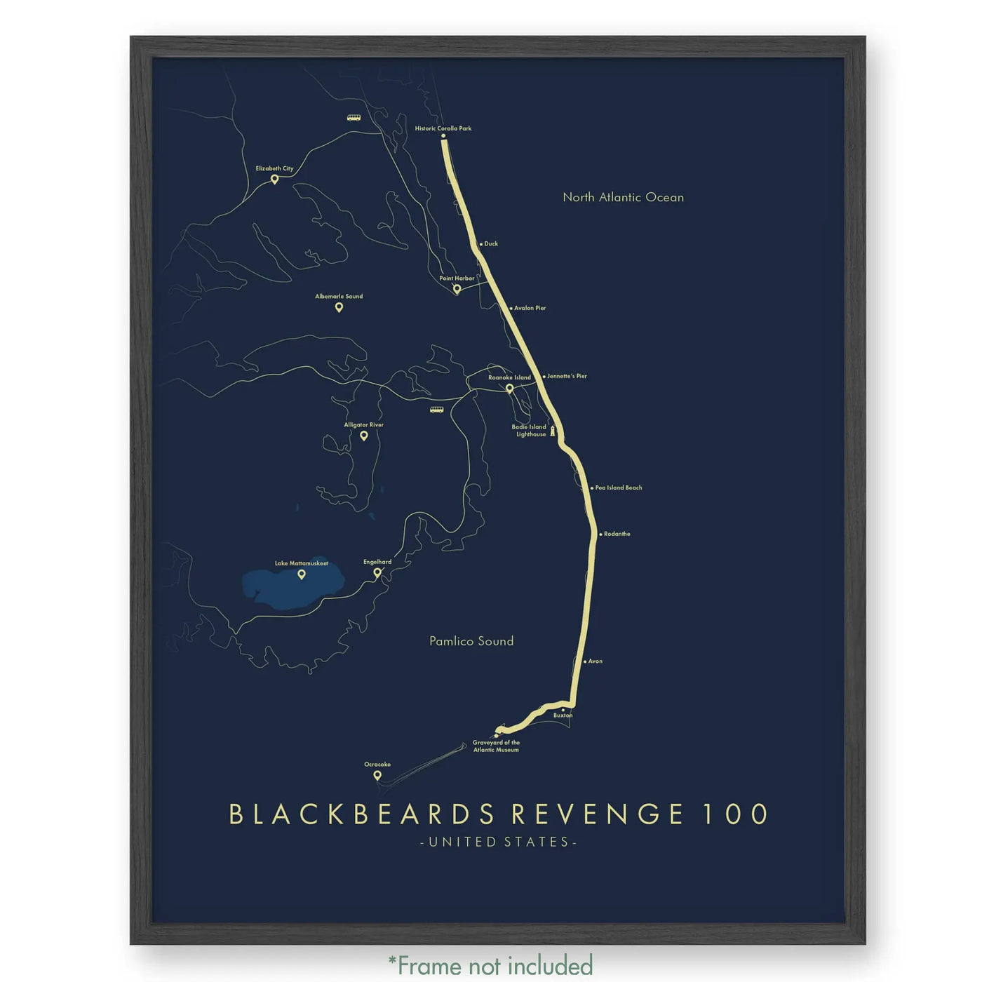 Trail Poster of Blackbeard's Revenge 100 - Blue