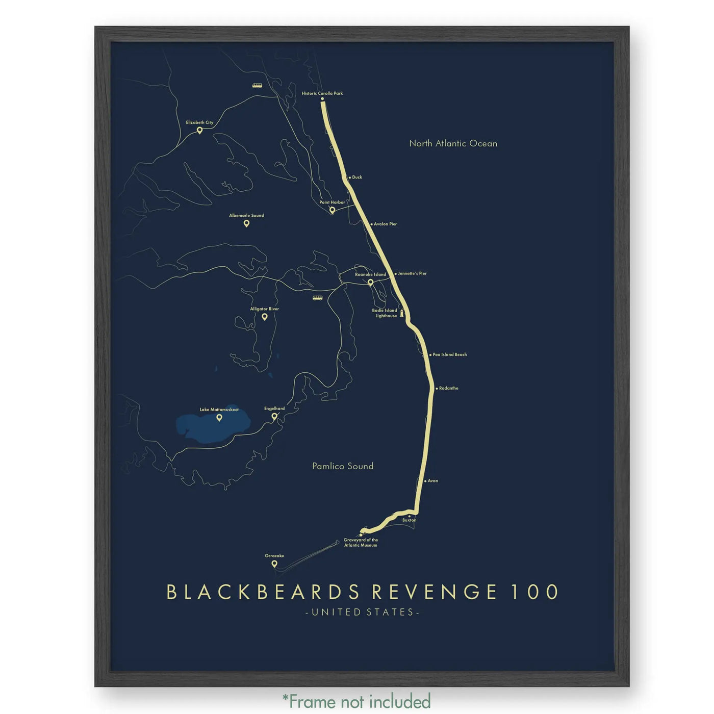 Trail Poster of Blackbeard's Revenge 100 - Blue