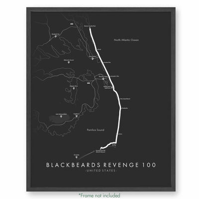 Trail Poster of Blackbeard's Revenge 100 - Grey