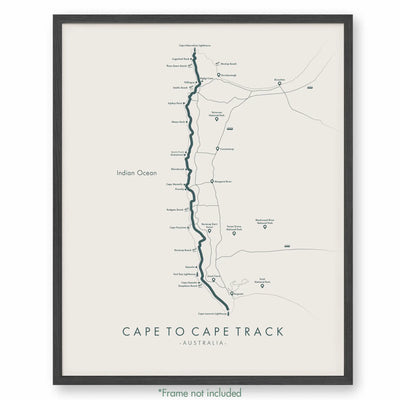 Trail Poster of Cape To Cape - Beige