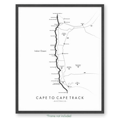 Trail Poster of Cape To Cape - White
