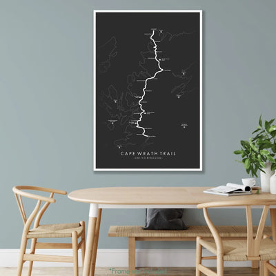 Trail Poster of Cape Wrath Trail - Grey Mockup