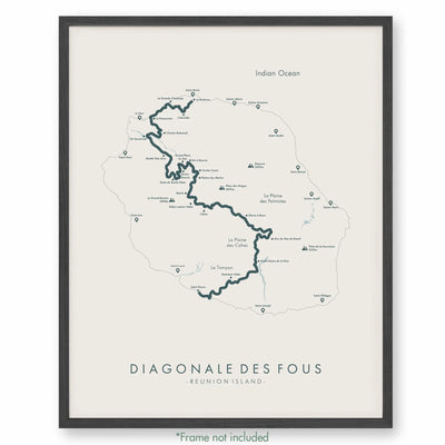 Trail Poster of Diagonale Des Fous - Beige